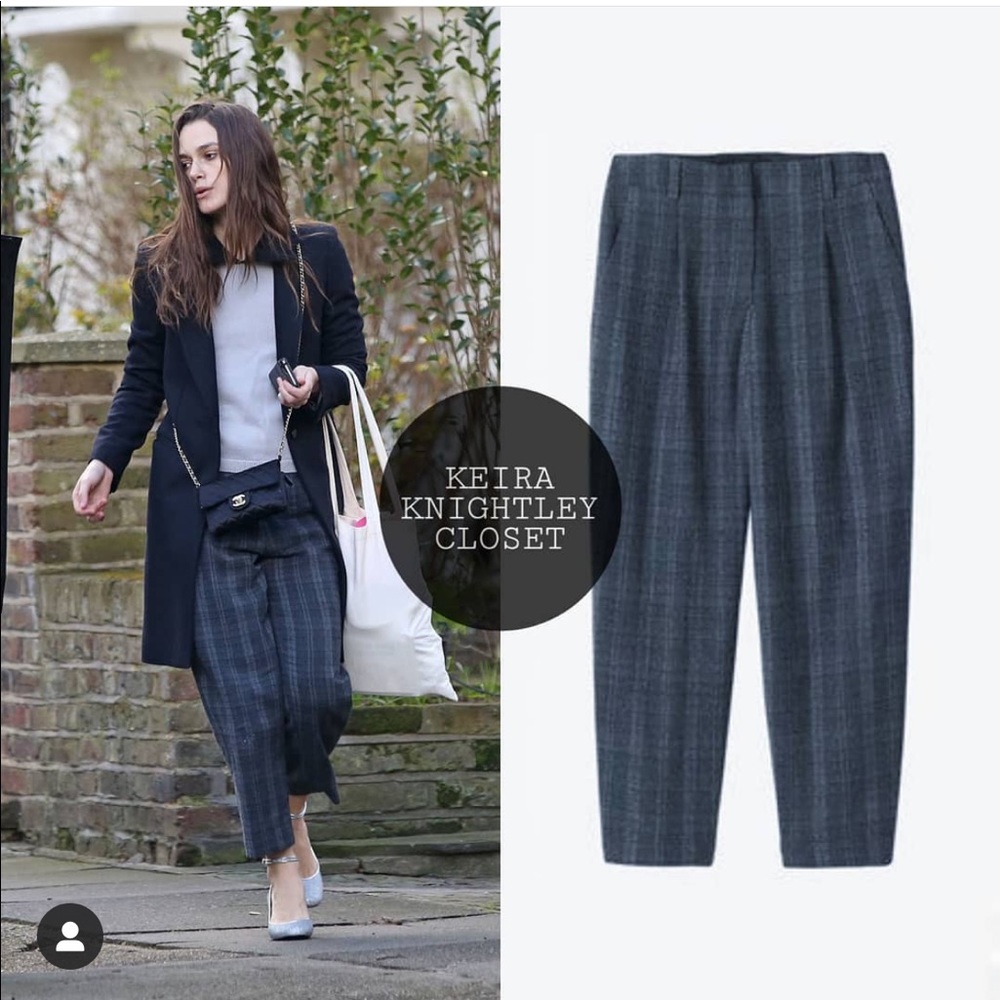 Toast Soft Wool Plaid Trousers
